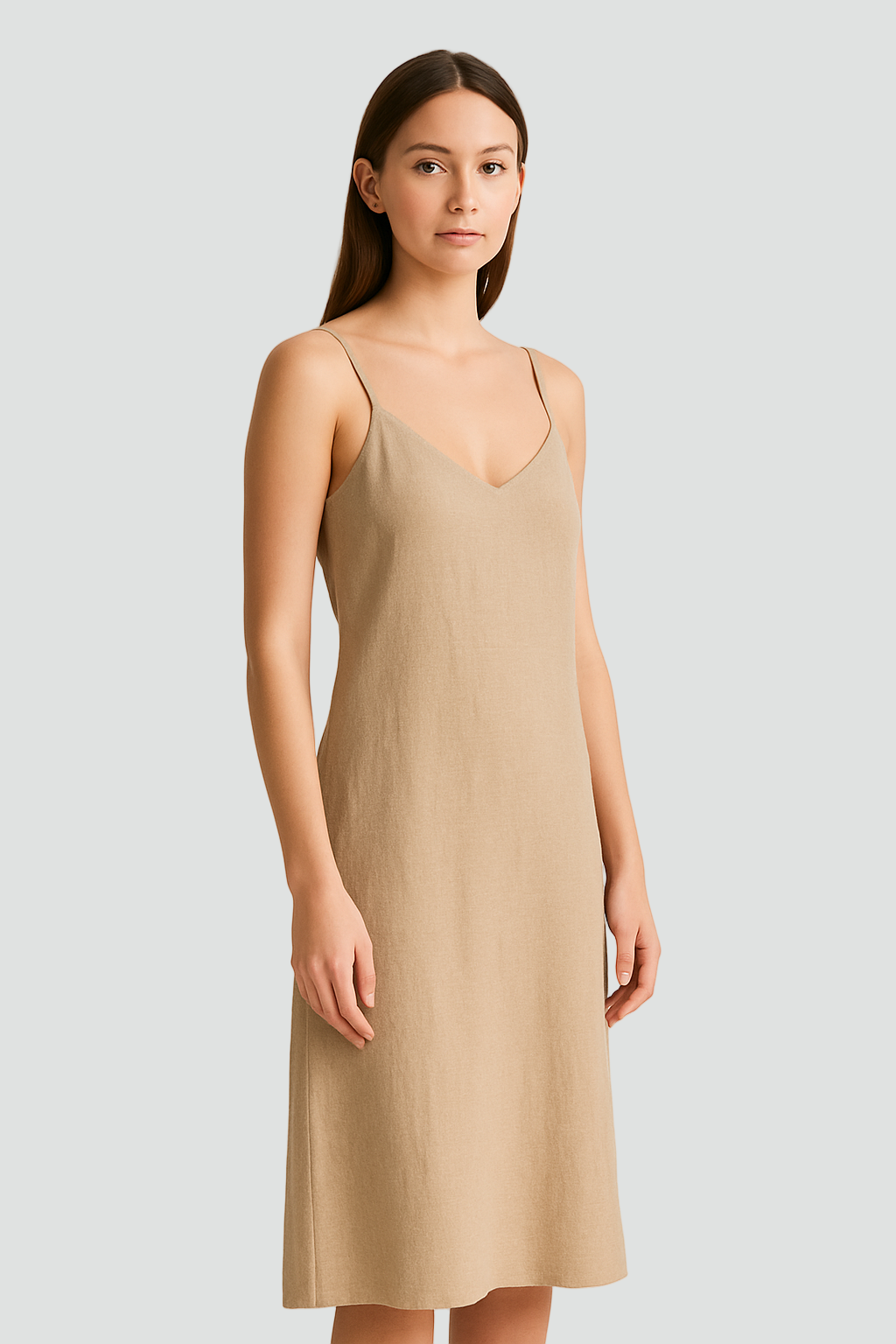 Alma | Linen Slip Dress