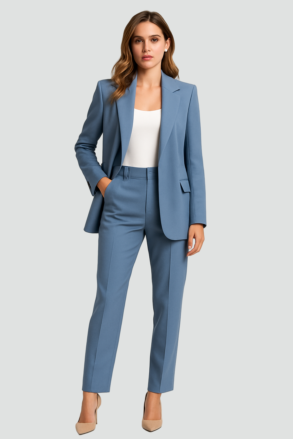 Luxurious Women’s Suit with Blazer and Trousers