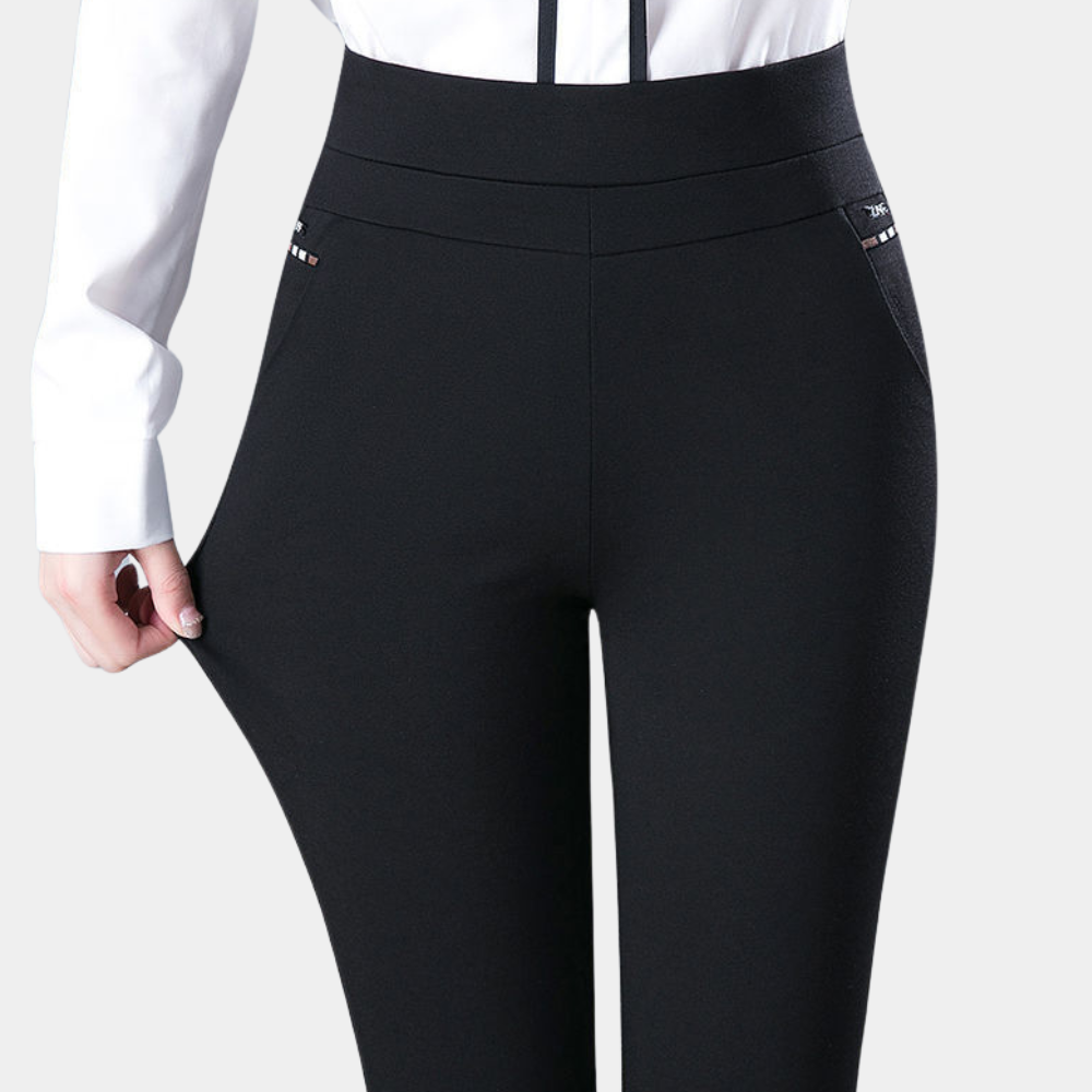 Comfortable Black Stretch Leggings with High Waist