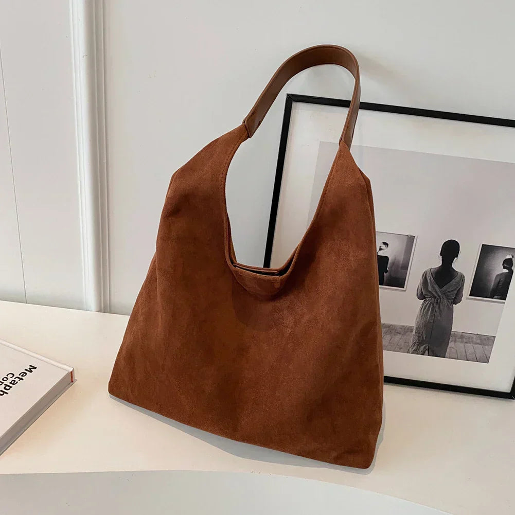 Luxurious Suede Tote Bag for Women