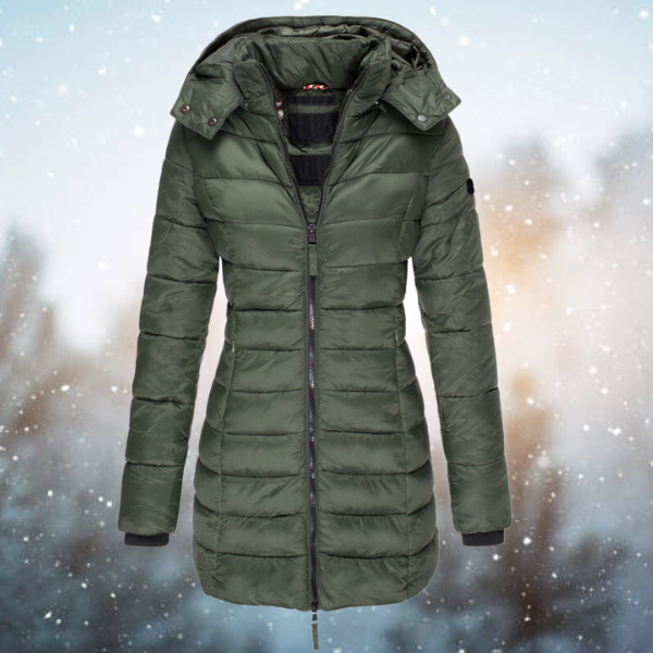 Warmly Lined Women’s Hooded Puffer Jacket