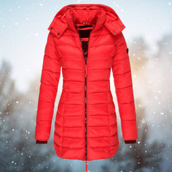 Warmly Lined Women’s Hooded Puffer Jacket