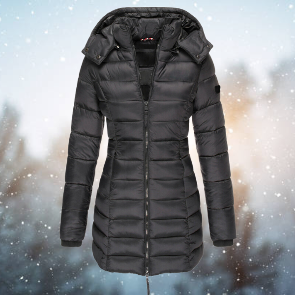 Warmly Lined Women’s Hooded Puffer Jacket