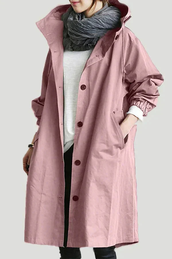 Elegant and Waterproof Women’s Coat with Hood