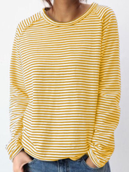 Casual and Comfortable Women’s Knit with Striped Design