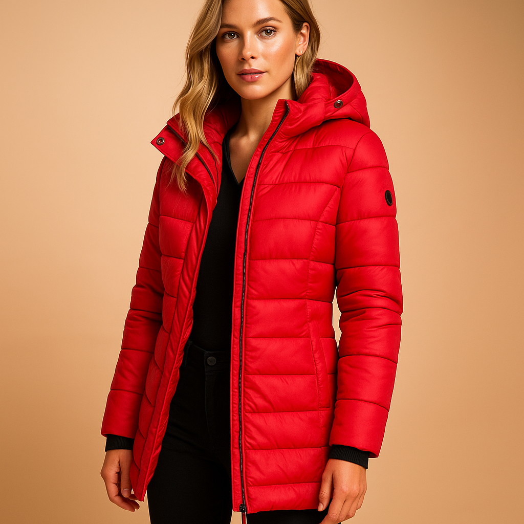 Lightweight Women’s Quilted Winter Jacket with Hood