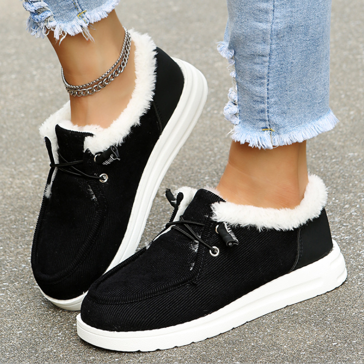 Casual Women’s Slip-On Sneakers for Fall and Winter