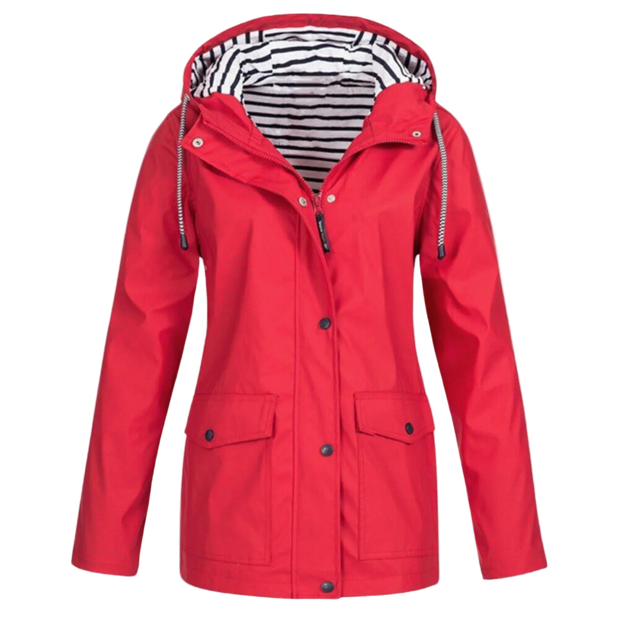 Waterproof Women’s Rain Jacket with Lined Hood